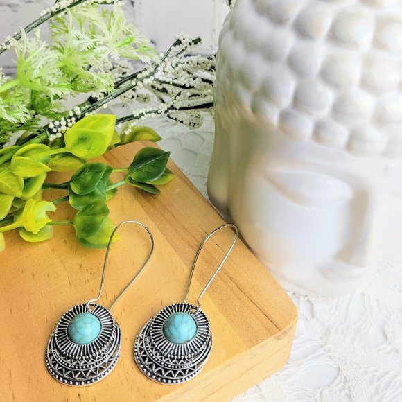 PLANET BOHO SHOP Jewelry - BOHEMIAN TURQUOISE EARRINGS + FREE GIFT